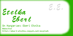 etelka eberl business card